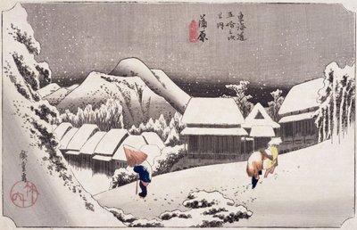 Kambara, aus Dreiundfünfzig Stationen auf der Tokaido-Straße, ca. 1834 von Utagawa Hiroshige
