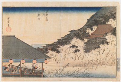 Kiyomizu, aus der Serie „Berühmte Ansichten von Kyōto“ von Utagawa Hiroshige