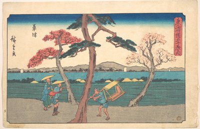 Station Kusatsu von Utagawa Hiroshige
