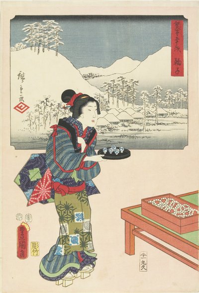 Mariko, Dezember 1854 von Utagawa Hiroshige