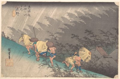 Regenschauer in Shōno von Utagawa Hiroshige
