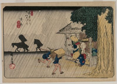 Suhara, aus der Serie Neunundsechzig Stationen des Kisokaido von Utagawa Hiroshige