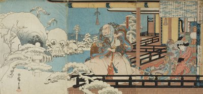 Taira no Kiyomori, von seltsamen Erscheinungen heimgesucht von Utagawa Hiroshige