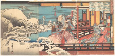 Taira no Kiyomoris Geistervision von Utagawa Hiroshige