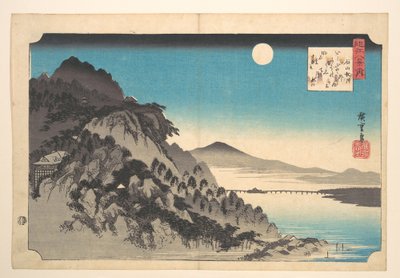 Der herbstliche Vollmond bei Ishiyama von Utagawa Hiroshige