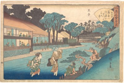Die Ōgiya in Ōji von Utagawa Hiroshige