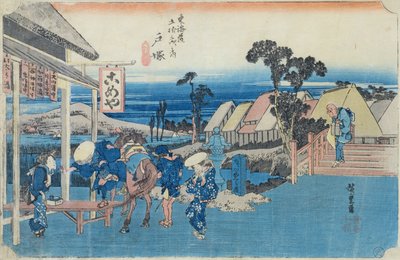 Totsuka: Gabelung der Straße der Altstadt, Nr. 6 aus der Serie 