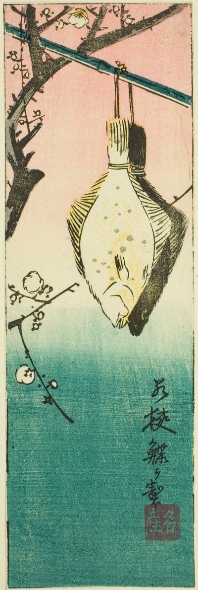 Wakasa, Abschnitt des Blattes Nr. 10 aus der Serie "Ausschnitte der Provinzen (Kunizukushi harimaze zue)" von Utagawa Hiroshige