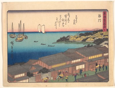 Die 53 Stationen der Tōkaidō, Pinagawa von Utagawa Hiroshige