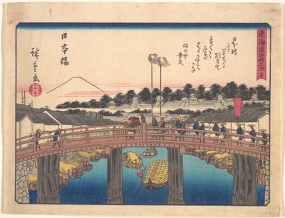 Die 53 Stationen des Tokaido: Nihonbashi von Utagawa Hiroshige
