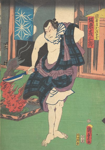 Druck, 19. Jahrhundert von Utagawa Kunisada