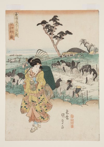 Ansicht von Chiry? von Utagawa Kunisada