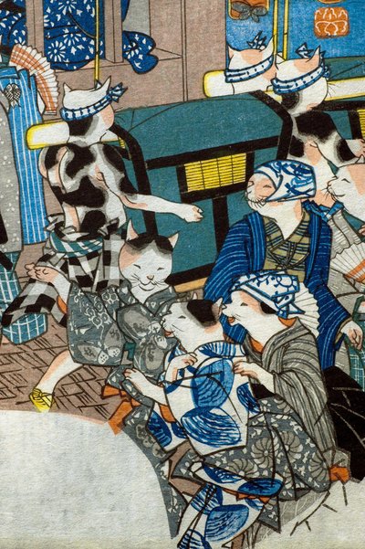 Blasser Mond von Utagawa Kuniyoshi