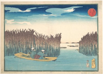 Seetangsammler bei Omori von Utagawa Kuniyoshi