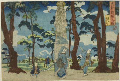 Ansicht von Hashiba in der östlichen Hauptstadt (Toto Hashiba no zu), aus der Serie "Ansichten der östlichen Hauptstadt (Toto no zu)" von Utagawa Kuniyoshi