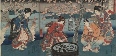 Wachfeuer, Feuer aus Fünf Elemente der Umwelt von Utagawa Kuniyoshi