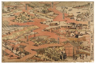 Acht Ansichten von Edo, ca. 1770-1780 von Utagawa Toyoharu