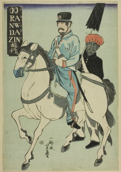 Spazierender Holländer (Orandajin yuko) von Utagawa Yoshifuji