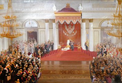 Thronrede von Kaiser Nikolaus II. anlässlich der Eröffnung der ersten Staatsduma von V Polyakov