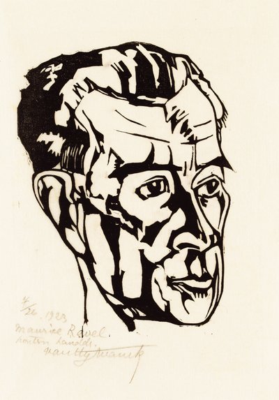 Porträt des Komponisten Maurice Ravel von Valentijn Edgar Van Uytvanck