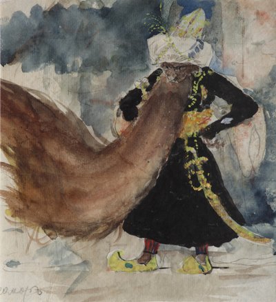 Chernomor. Kostümentwurf für die Oper Ruslan und Lyudmila von M. Glinka von Valentin Aleksandrovich Serov