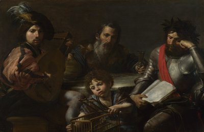Die vier Lebensalter, ca. 1629 von Valentin de Boullogne
