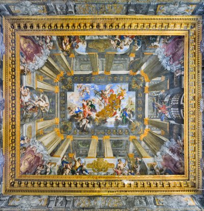 Der Wagen der Zeit und die vier Lebensalter des Menschen von Valerio Castello