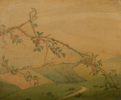 Landschaft mit Apfelbaum von Valerius de Saedeleer