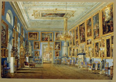 Die Kunstgalerie im Jussupow-Palast in Sankt Petersburg von Vasili Semenovich Sadovnikov