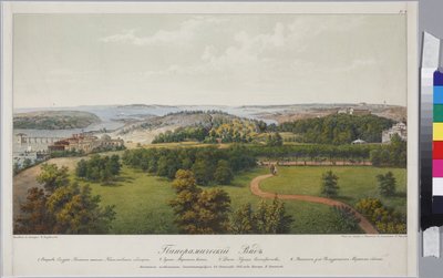 Panoramablick auf Sveaborg und Helsingfors (Blatt 2) von Vasili Semenovich Sadovnikov