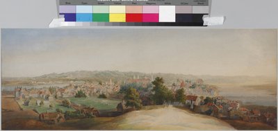 Ansicht von Kowno, von Vasily Semyonovich Sadovnikov (1800-1879). Aquarell auf Papier, Ende der 1840er Jahre. Staatliches Museum der Geschichte von Sankt Petersburg von Vasili Semenovich Sadovnikov