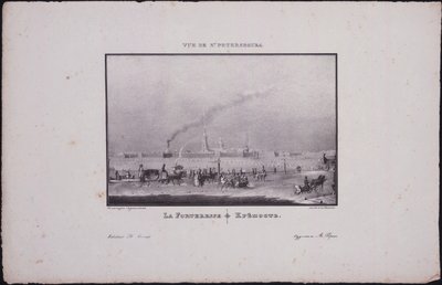 Ansichten von Sankt Petersburg. Die Peter-und-Paul-Festung, 1833 von Vasili Semenovich Sadovnikov