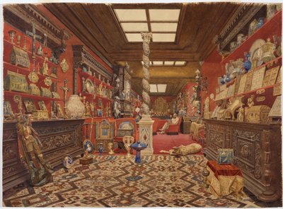 Ein Zimmer in der Residenz von Alexander Basilewsky in Paris, 1870 von Vasili Vasilievich Vereshchagin