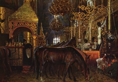 In der Kathedrale von Ouspegnia von Vasili Vasilievich Vereshchagin