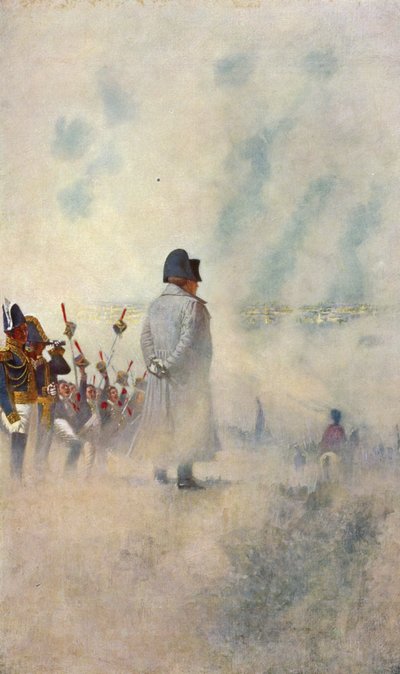 Napoleon Bonaparte steht unter seinen Soldaten vor Moskau von Vasili Vasilievich Vereshchagin
