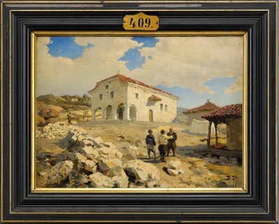 Eine Kirche auf dem Balkan, 1877 von Vasilij Dmitrievich Polenov