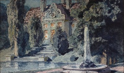 Bühnenbildentwurf für die Oper Boris Godunow von M. Mussorgski von Vasilij Dmitrievich Polenov