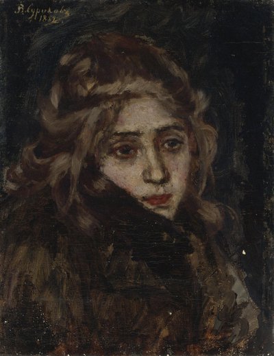 Prinzessin Maria Alexandrowna Menschikowa. Studie für Menschikow in Beresow, 1882 von Vasilij Ivanovic Surikov