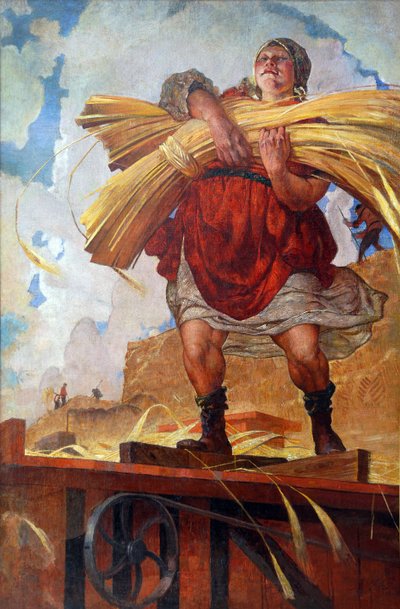 Kolchosbauer von Vasily Nikolaevich Kostyanitsyn