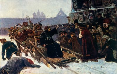 Der Bojar Morozova, eine Studie, 1881, 1965 von Vasily Surikov