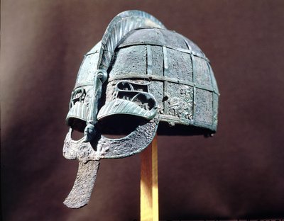 Helm, aus dem Vendel-Schatz, Uppland, ca. 600 n. Chr. von Vendel Period