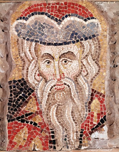 Kopf eines Propheten (Mosaik) von Veneto Byzantine School