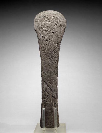 Palma mit einem Wasservogel, 300-1200 n. Chr. von Veracruz Veracruz