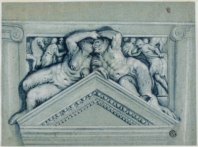 Über der Tür mit Satyr und Satyresse von Veronese