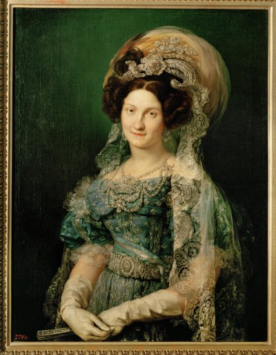 Maria Christina de Bourbon, vierte Frau von Fernando VII von Vicente Lopez y Portana