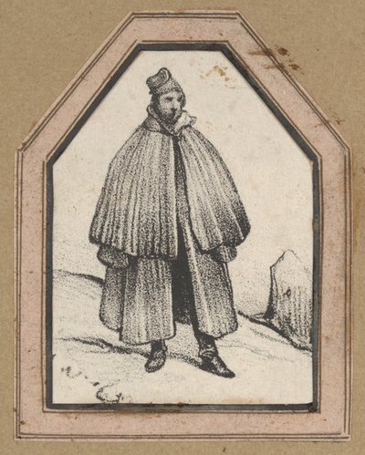 Mann mit Umhang von Victor Adam