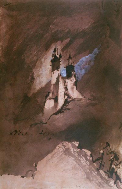 Erinnerung an ein Schloss in den Vogesen, 1857 von Victor Hugo