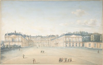 Hof des Schlosses von Saint-Cloud von Victor Jean Nicolle