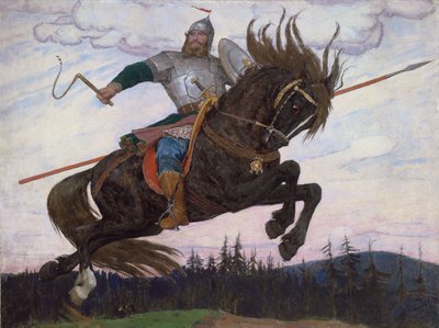 Ein Bogatyr von Victor Mikhailovich Vasnetsov