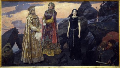 Drei Königinnen des Untergrundreichs von Victor Mikhailovich Vasnetsov
